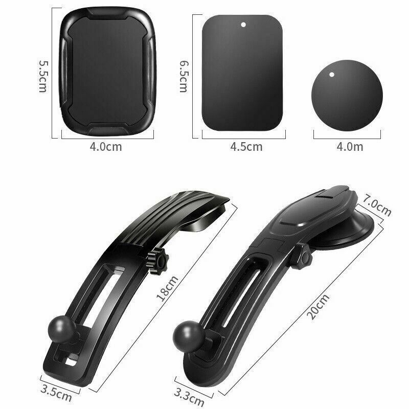 YFA 360 Rotatable Phone Mount Holder Car Dashboard Gravity Adjustable GPS Stand