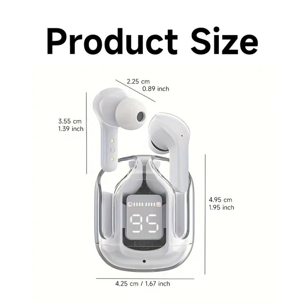 YFA Bluetooth 5.3 Over-ear Headphones, Air31 True Wireless Stereo Hi-fi Sound Headphones, Nirkabel Headphones LED