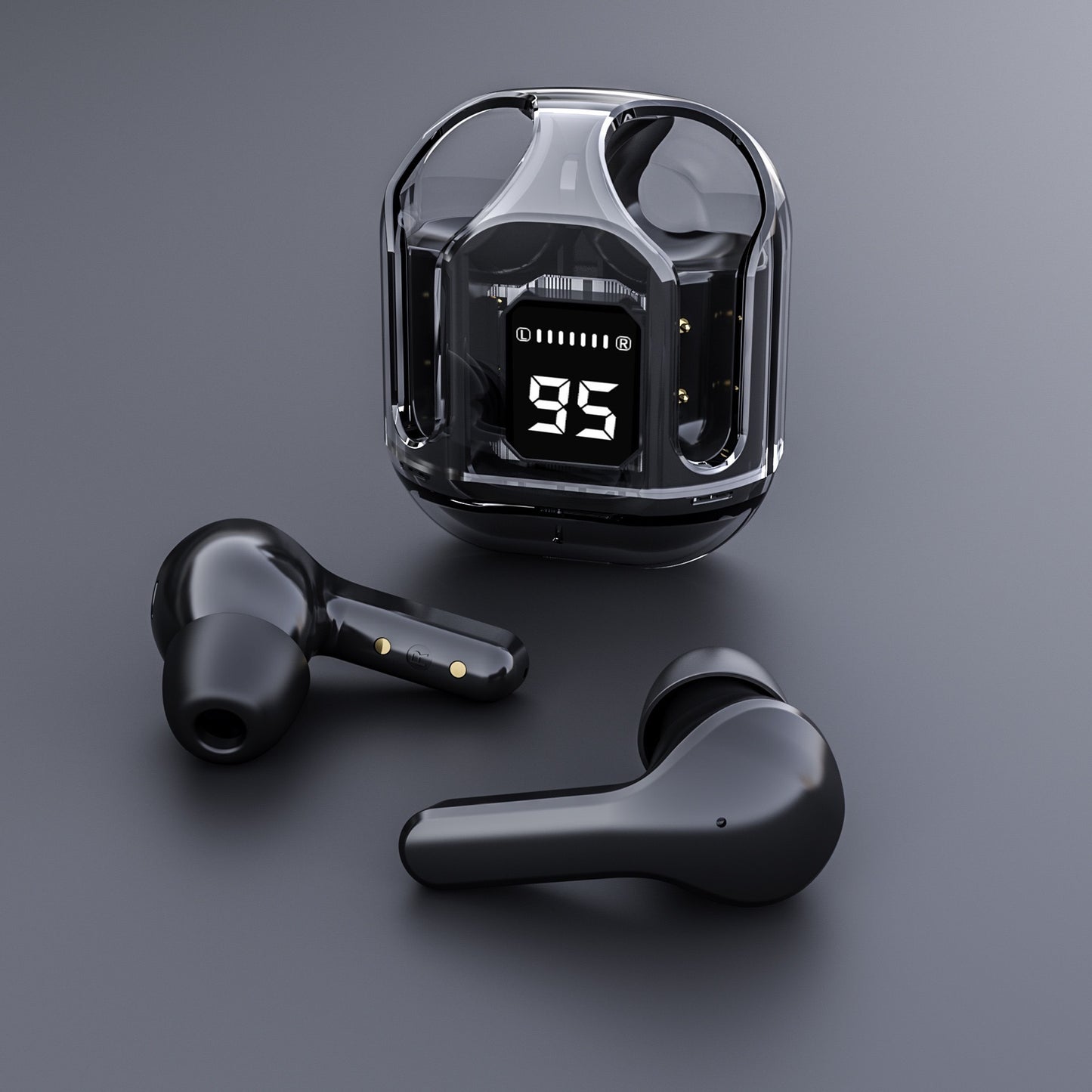 YFA Bluetooth 5.3 Over-ear Headphones, Air31 True Wireless Stereo Hi-fi Sound Headphones, Nirkabel Headphones LED