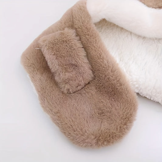 YFA Winter Antlers Baby Hat With Scarf For 5-10 Y Children